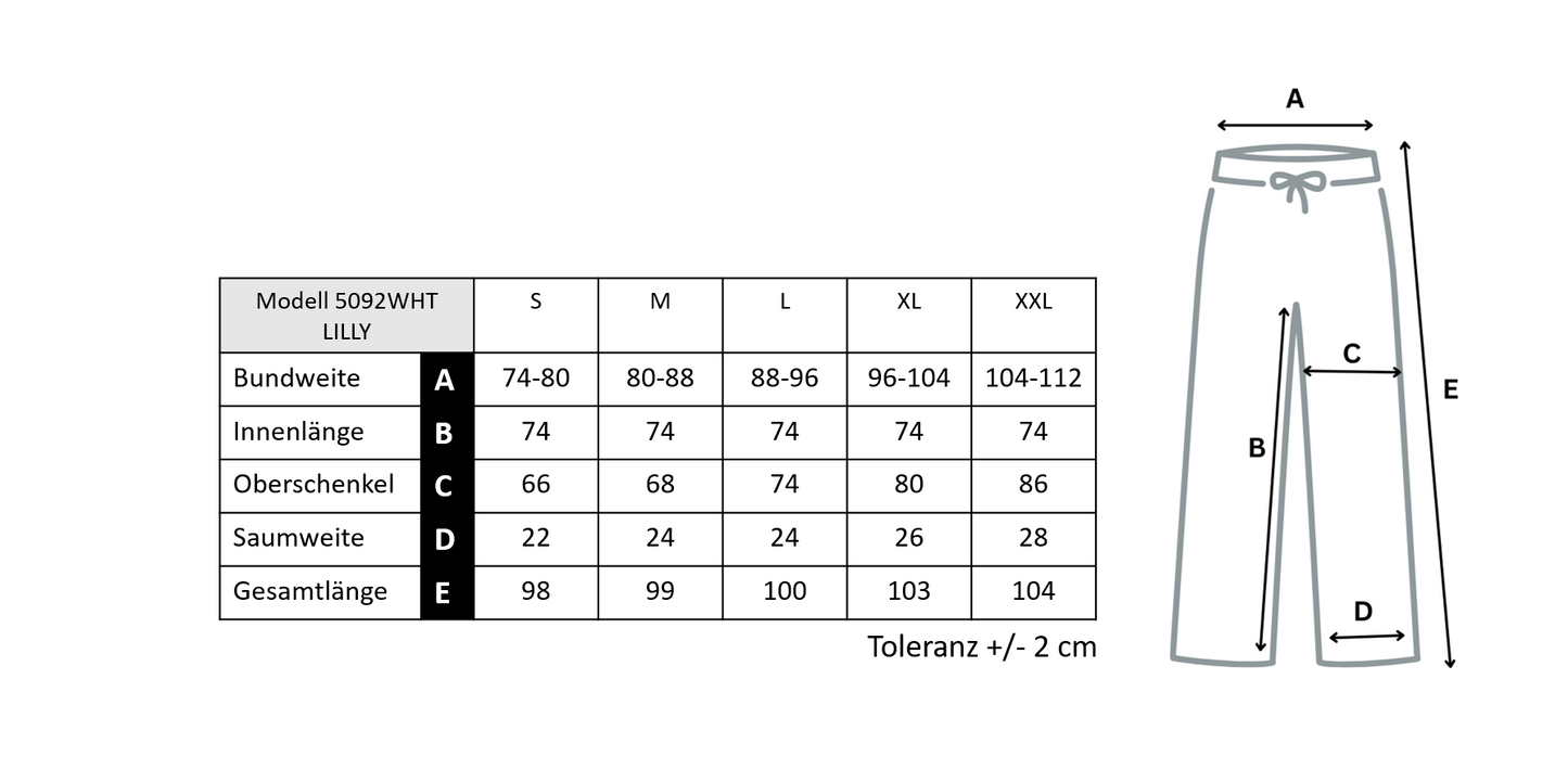 LILLY Damenhose in Weiß