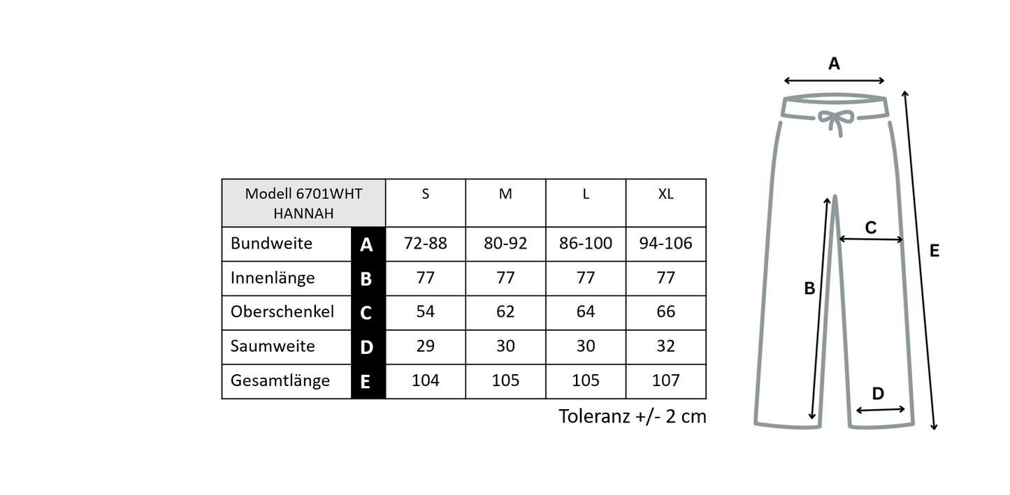 HANNAH Damenhose in Weiß